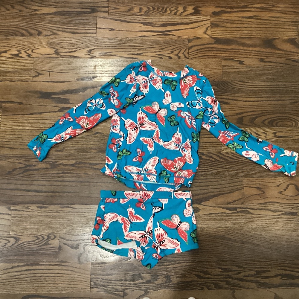 Hanna andersson girls bathing suit size 6-7